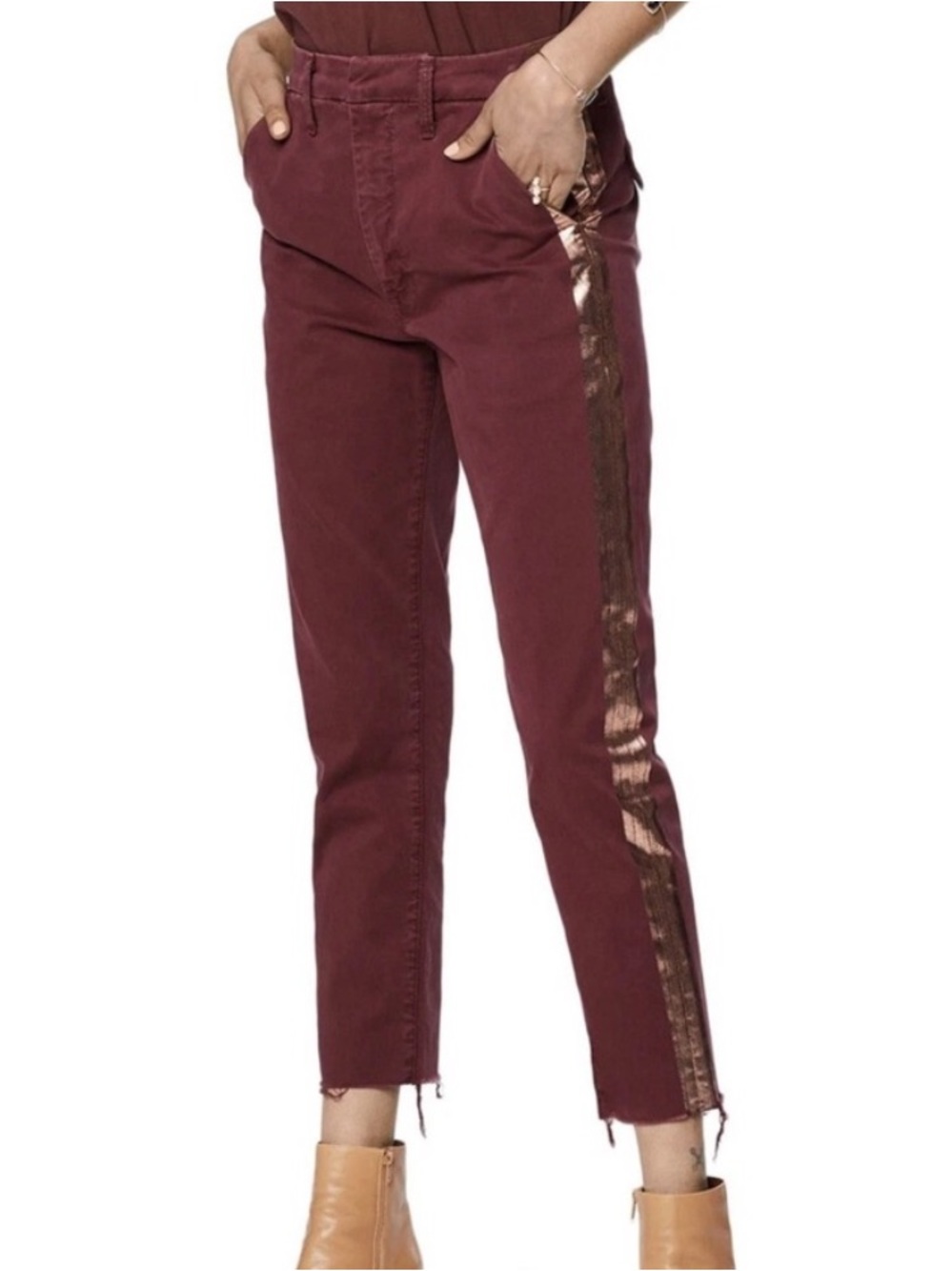 Mother Denim Shaker Prep Fray Pants